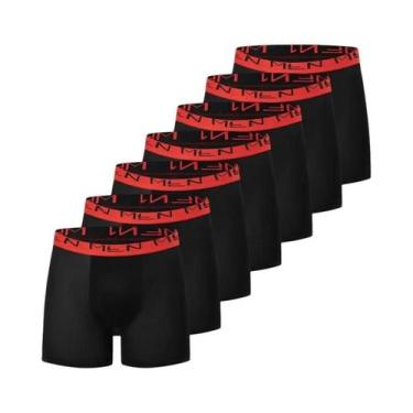 Imagem de Cuecas Boxer Masculinas Longas E Respiráveis, Shorts Casuais Esportivo