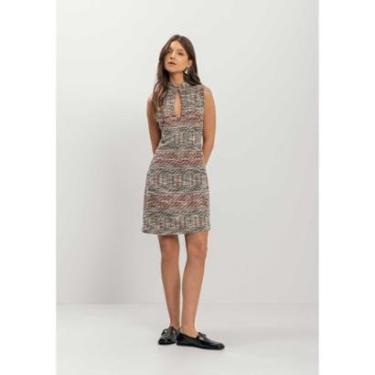 Imagem de Vestido Curto Com Recorte No Busto Em Tweed-Feminino