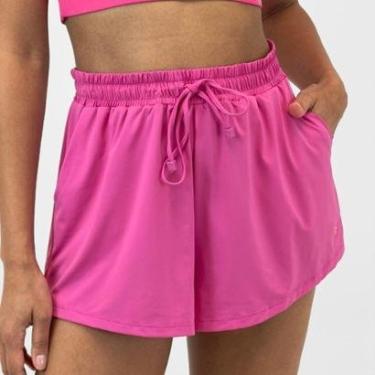 Imagem de Shorts Alto Giro D'água Liso Feminino-Feminino