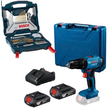 Imagem de Furadeira Gsb 183-li Com Kit De Brocas 70 Peças + Carregador - Bosch