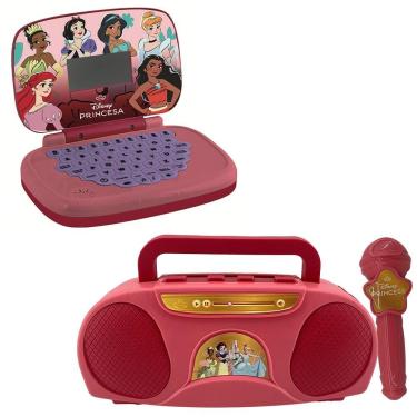 Imagem de Kit Princesas Laptop Infantil Bilingue+ Boombox Candide