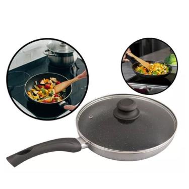 Imagem de Frigideira Wok De Aluminio Com Tecnologia Antiaderente 28cm