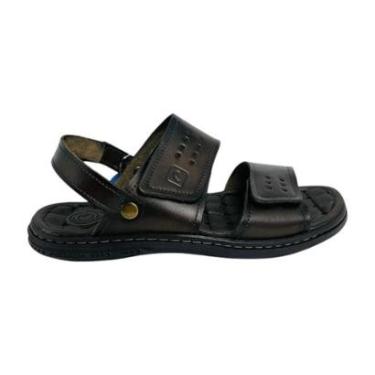 Imagem de Sandália Pegada Masculino em Couro Legitímo-Masculino