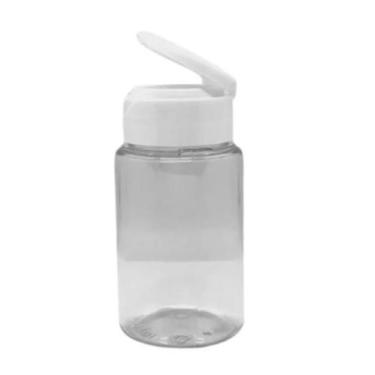 Imagem de Kit Frasco PET Transparente com Tampa Flip Top Branca 500 ml (24 unida