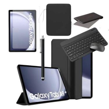 Imagem de Kit Completo Capa Case Para Tablet Galaxy Tab A9+ Plus 11 + Teclado Mo