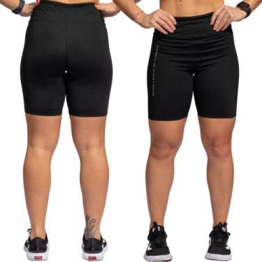 Imagem de Bermuda Feminino Compressão Gorilla Academia Zero Transparência Confor