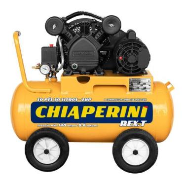 Imagem de Compressor de ar 10 pés 50L 2 hp 140 libras trifásico - REX.T Móvel - 