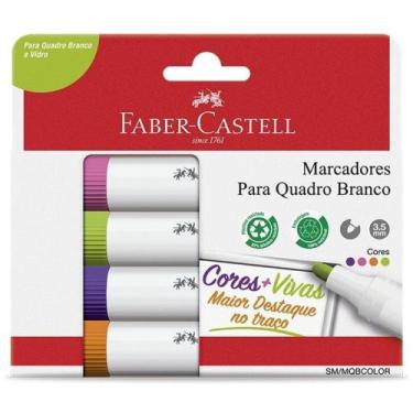Imagem de Pincel Quadro Branco Colors 4 Cores - FABER-CASTELL