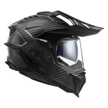 Imagem de Capacete Ls2 Mx701 Explorer Carbon Solid Preto Fosco, M(57/58)