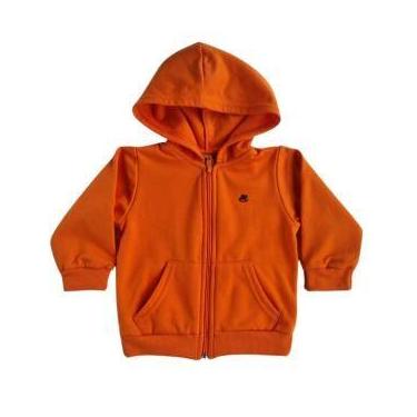 Imagem de Jaqueta em Moletom Infantil para Meninos com Capuz - Up Baby, 3, Laran
