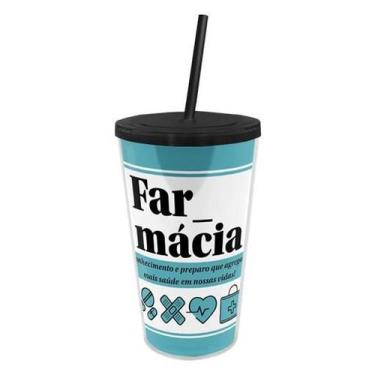 Imagem de Copo Canudo Profissões - Farmácia - Simas Presentaria