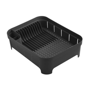 Imagem de Escorredor de Louças Polipropileno 40cm Trium Preto 12 Pratos