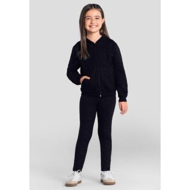 Imagem de Calça legging infantil menina em molecotton Brandili, 2, Preto