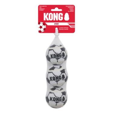 Imagem de Brinquedo Kong WC26 Sport Soccer Balls Pack 3 Unidades Para Cães - Méd