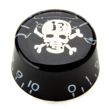 Imagem de Kit 3 Knobs para Instrumentos LCT-16SKULL Plástico ABS Translúcida Caveira Spirit