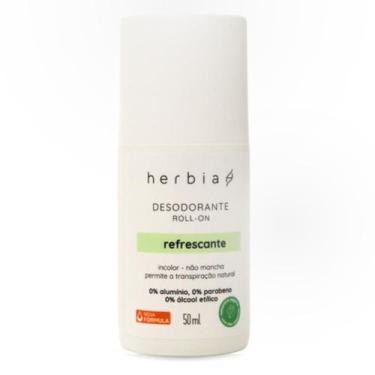 Imagem de Desodorante RollOn Refrescante Natural e Vegano Herbia 50ml VCTO.31/08