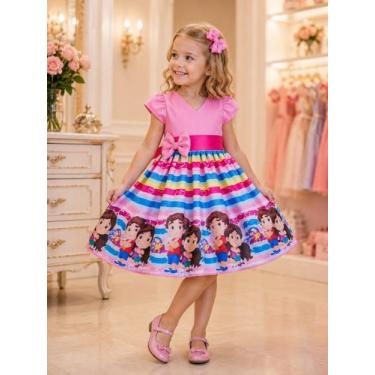 Imagem de Vestido Menina Infantil Temático Simples Maria Clara e JP Normal - AUR