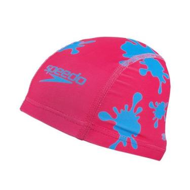 Imagem de Touca de Natação Speedo Splash Cap Estampada Infantil, Único, Rosa