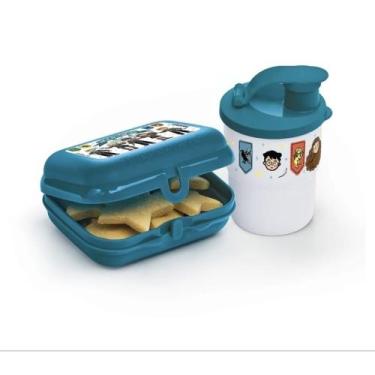 Imagem de Tupperware kit infantil copo com bico e porta sanduíche snack pequeno 