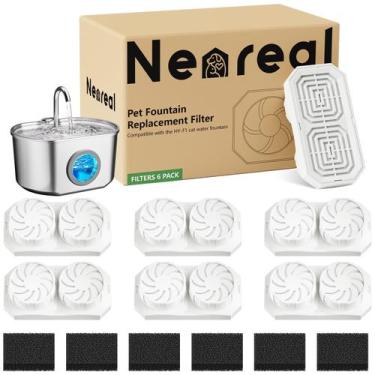 Imagem de Filtros para Fonte de Água Pet Neareal Pacote com 6 Unidades para Font