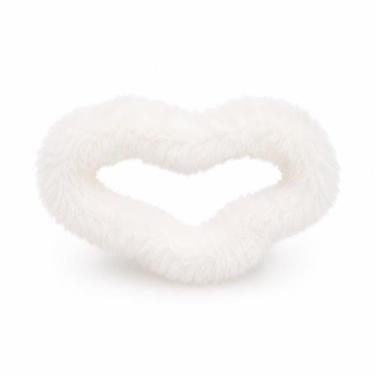 Imagem de Presilha de Cabelo Coração de Pelúcia COR:BRANCO - Amaite Make, BRANCO