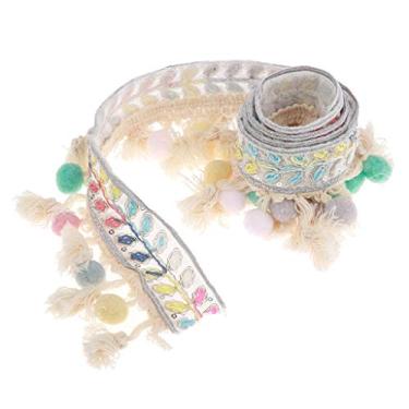 Imagem de LoveinDIY GZYF 1 Yard Beads Fringe Jacquard Ribbon Costura para decoração de roupas, Estilo 5