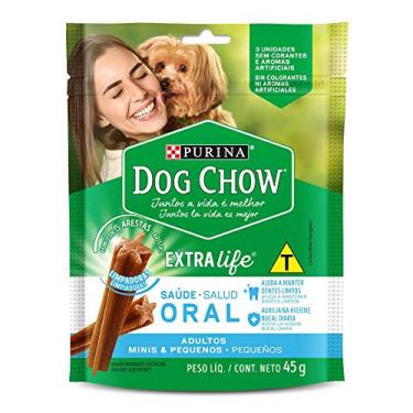 Imagem de Pack Petisco PURINA DOG CHOW Saúde Oral Cães Adultos Porte Pequeno 45g - 20 unidades