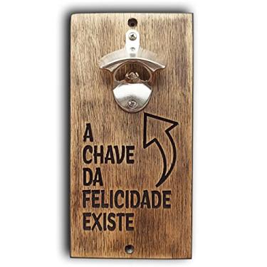 Imagem de Abridor de Parede - A chave da felicidade existe 25x12