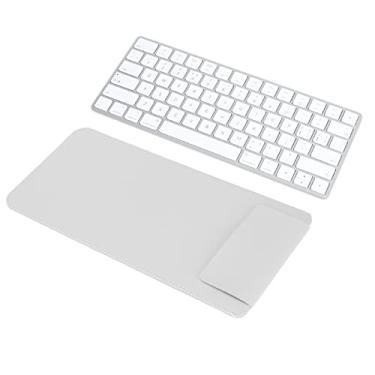 Imagem de Capa para teclado sem fio, capa ultrafina de couro PU para teclado adequada para Magic Keyboard 2, teclado não incluído, 30 x 14 x 1 cm (branco)