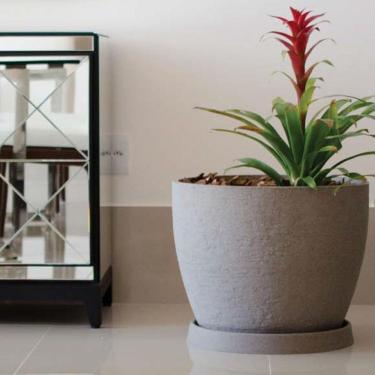 Imagem de Prato Redondo para Vaso 57 Japi Cimento