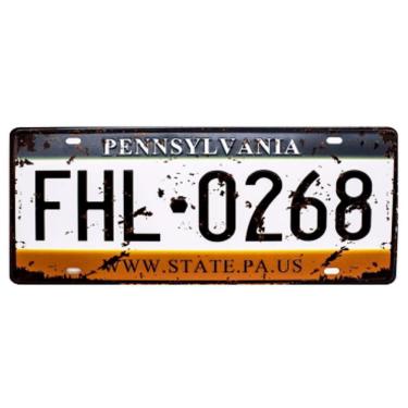 Imagem de Placa De Carro Decor Em Madeira State Route - Pennsylvania