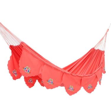 Imagem de Rede De Dormir Sol A Sol Luxo Salmon