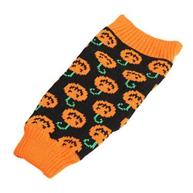 Imagem de Camisolas para cães, camisola de Halloween para animais de estimação multi rosto de abóbora fácil de usar fibra acrílica para reuniões de família para o dia a dia S