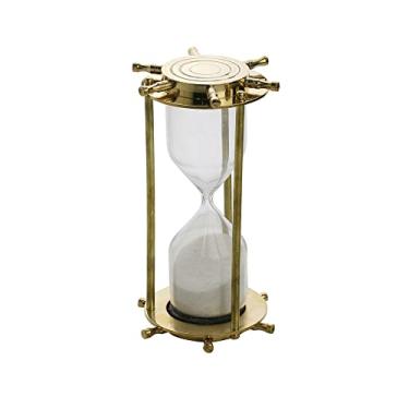 Imagem de AMPULHETA DECORATIVA METAL DOURADA 16x10cm