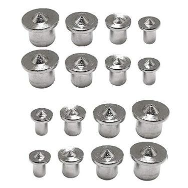 Imagem de RLECS 2 conjuntos de painéis, posicionamento de móveis, carpintaria, espiga redonda 1/4", 5/16", 3/8", 1/2" pino de madeira maciça para ferramenta de marcenaria