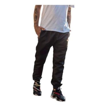 Imagem de Calça Tactel Masculina Skinny Jogger Bolsos Elastico Barra - Fr