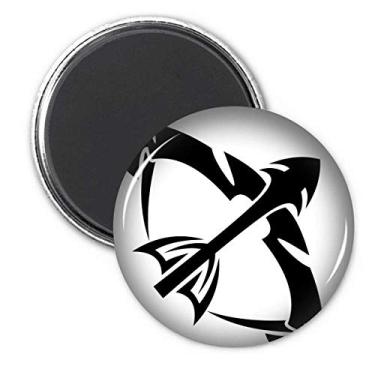 Imagem de Constelação Sagitário Signo do Zodíaco Adesivo de Decoração Imã de Geladeira Emblema de Presente