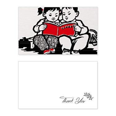 Imagem de Livro de banco para menino menina Patriotismo China Cartão de agradecimento Papel de aniversário Saudação Casamento Apreciação