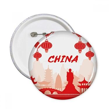 Imagem de Emblema de contorno vermelho para decoração de acessórios 5 peças