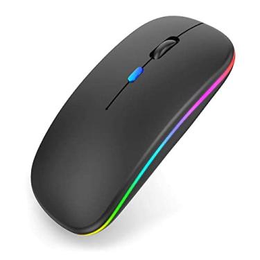 Imagem de Mouse Bluetooth Sem Fio Recarregável Bateria Longa Duração