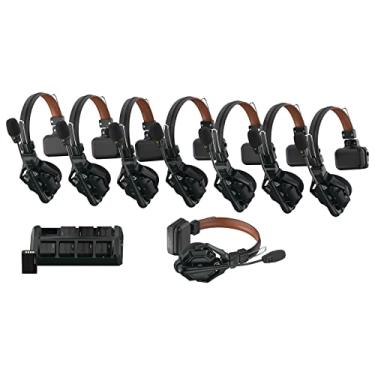 Imagem de Hollyland Solidcom C1 Pro Sistema de Fone de Ouvido Intercom Sem Fio ENC Cancelamento de Ruído Full Duplex 8-Pessoas 1100ft Equipe de Comunicação com Ear Headset Único Mute PTT para Igreja/Drone TV/Produção de Filmes