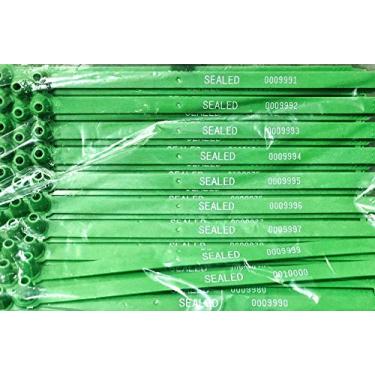 Imagem de Vedação de porta de plástico Duebass Green Tite-Lock (pacote com 100)