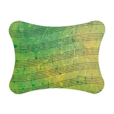 Imagem de Multi-Music 5-le Staff moldura verde quebra-cabeça cartão papel casa jogo