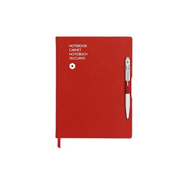 Imagem de Conjunto de presente Caran d'Ache 849 NF8491-403, vermelho, caderno A5, caneta esferográfica branca incluída