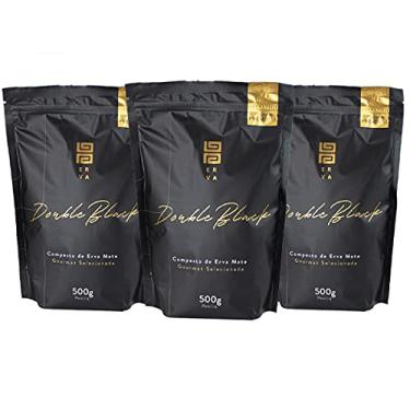 Imagem de KIT COM 3 PACOTE 500G DE ERVA MATE PARA TERERÉ BLACK ERVA (Double Black)