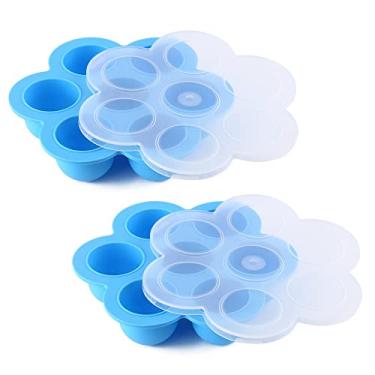 Imagem de CHuangQi (pacote com 2) moldes de mordida de silicone para cozimento instantâneo de 5, 6, 8 qt, panela de pressão, recipiente de armazenamento de alimentos e bandeja de freezer