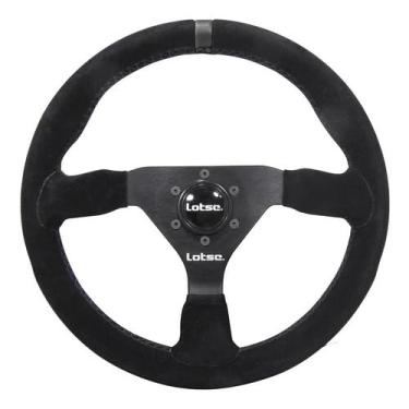 Imagem de Volante Lotse Gt330 Camurça Tarja Preta