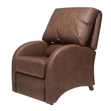 Imagem de Poltrona Reclinável Mh-1237 Herval Estofada Marrom Fosca K