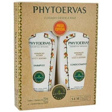 Imagem de Phytoervas Kit Shampoo E Condicionador 250Ml Hidratação Intensabranco Branco