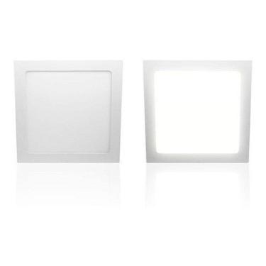 Imagem de Plafon Taschibra Luminária Teto Led 24w Quad Embutir Paflon Cor Luz Quente - 3000k Voltagem 110v/220v